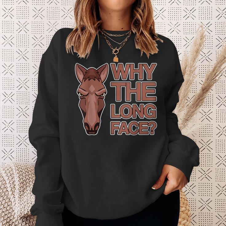 なぜ顔が長いのか Why The Long Face スウェットシャツ 彼女への贈り物