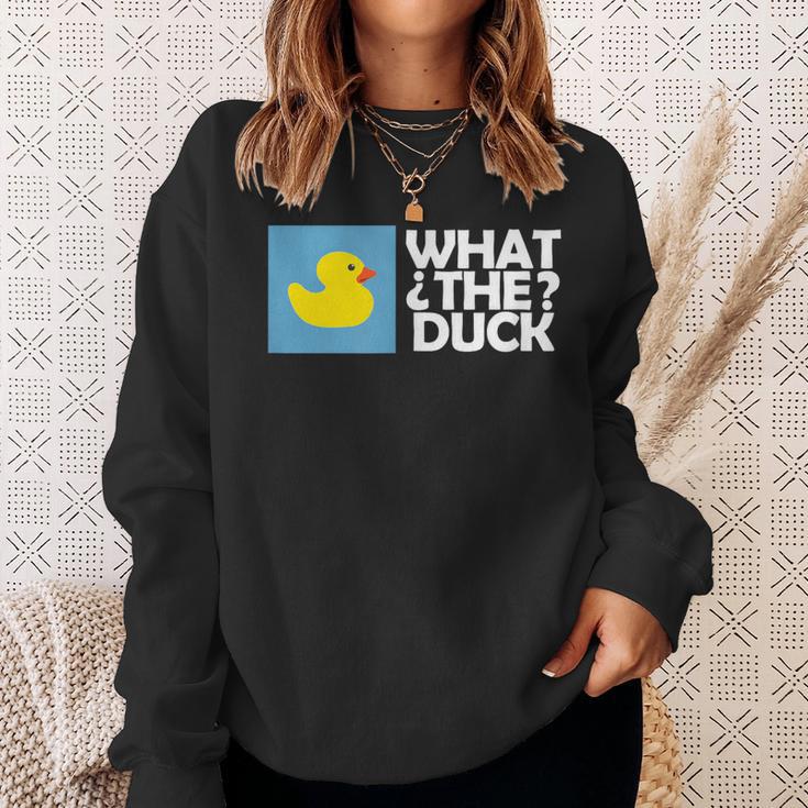 なんてアヒル なんてアヒルの面白いtシャツ スウェットシャツ 彼女への贈り物