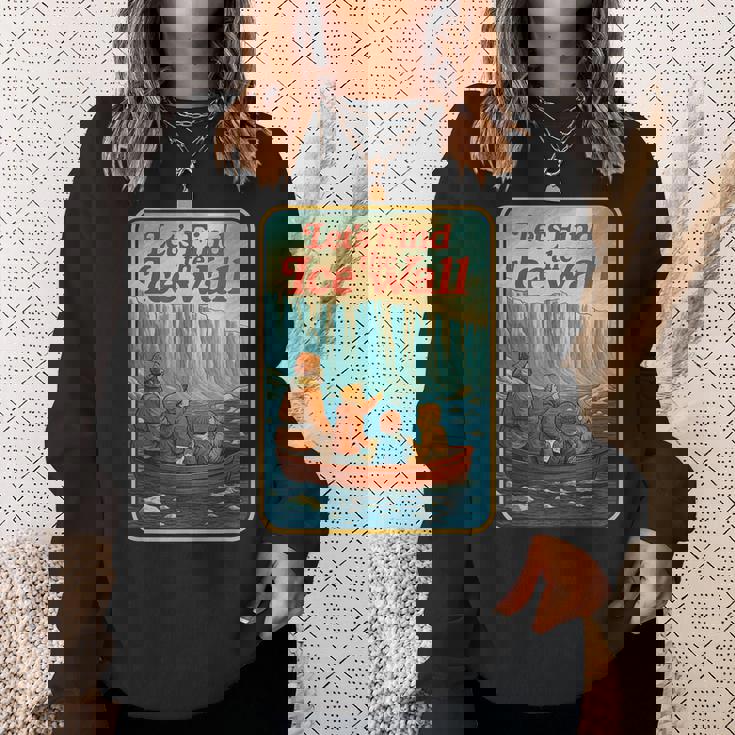 アイスウォールを見つけよう-ファニーフラットアース スウェットシャツ 彼女への贈り物