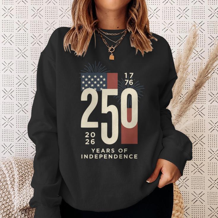 アメリカ250周年記念 愛国心が強い7月4日 250年 長袖tシャツ スウェットシャツ 彼女への贈り物