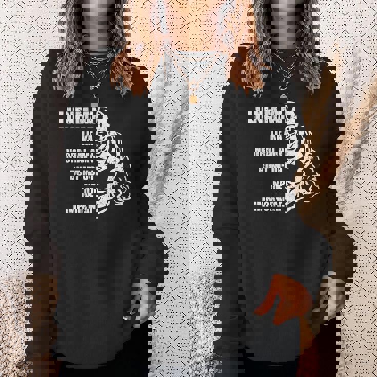 アメリカンフットボール トレーニング用品 ラインマン フットボール選手 長袖tシャツ スウェットシャツ 彼女への贈り物