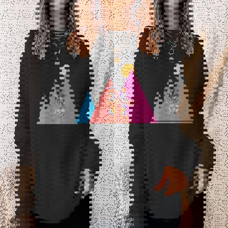 エジプトのピラミッド I エジプトの神々 考古学 エジプト 長袖tシャツ スウェットシャツ 彼女への贈り物