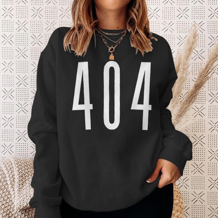 エリアコード 404 アトランタ ジョージア Ga Four Zero Four 404 長袖tシャツ スウェットシャツ 彼女への贈り物
