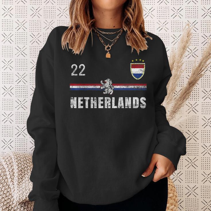オランダ サッカーファン ジャージ オランダ国旗 フットボール愛好家 スウェットシャツ 彼女への贈り物