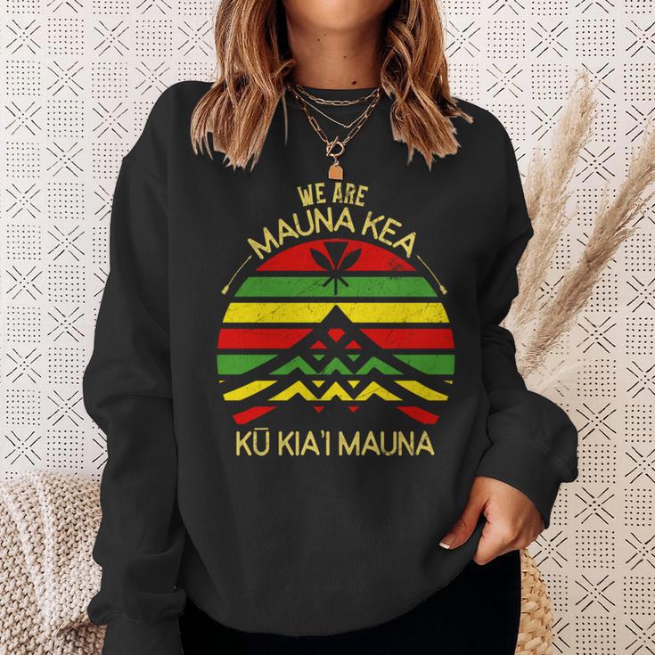 カナカ マオリ フラッグ We Are Mauna Kea No Tmt 長袖tシャツ スウェットシャツ 彼女への贈り物