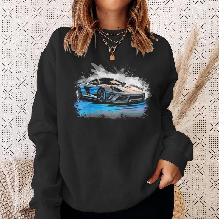 キッズ スポーツカー ボーイズ スウェットシャツ 彼女への贈り物