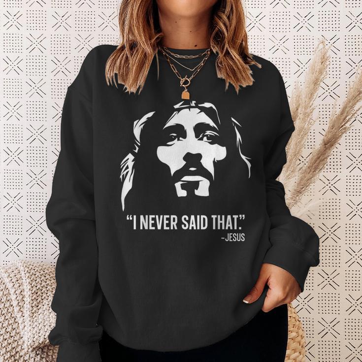 クリスチャンtシャツ Jesus Christ Died I Neveraid That スウェットシャツ 彼女への贈り物