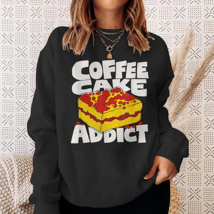 コーヒーケーキ好きのレトロなグラフィック。 スウェットシャツ 彼女への贈り物