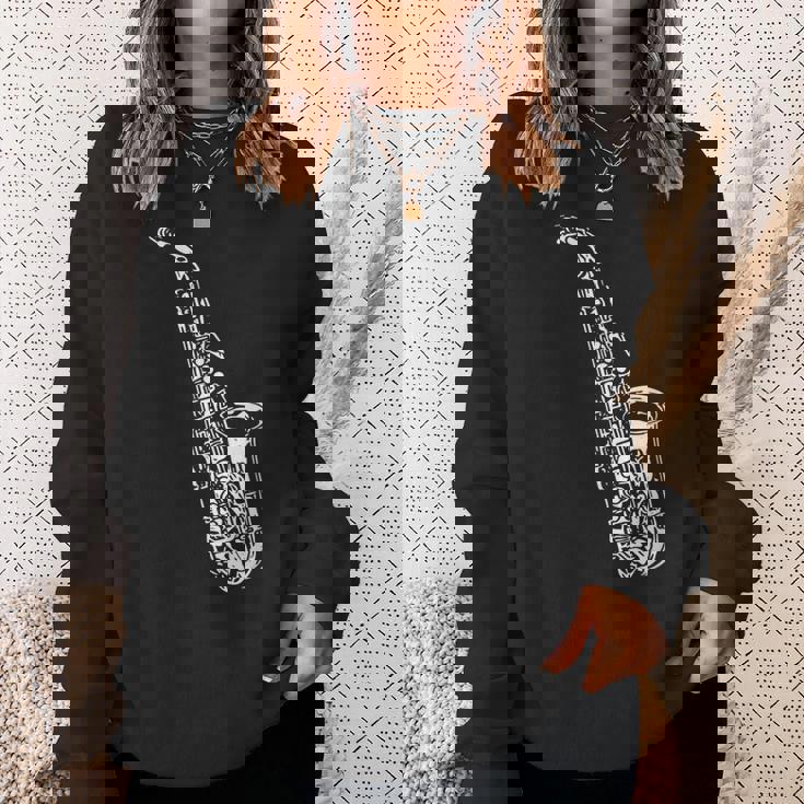 サックス サックス奏者 ミュージシャン サックス奏者 楽器 スウェットシャツ 彼女への贈り物