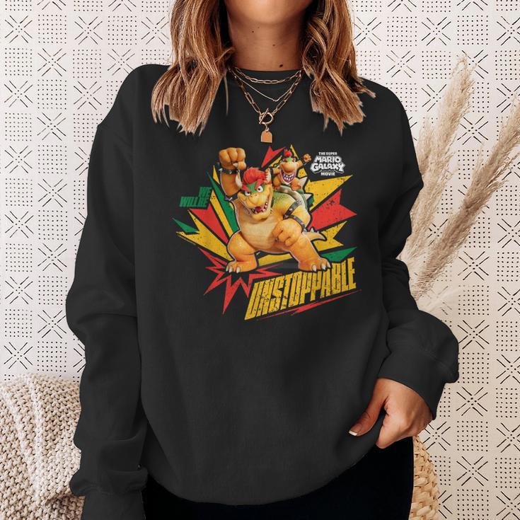 ザ・スーパーマリオギャラクシー・ムービー Bowser Unstoppable スウェットシャツ 彼女への贈り物