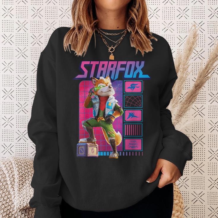 ザ・スーパーマリオギャラクシー・ムービー Fox Mccloud Retro Hero スウェットシャツ 彼女への贈り物