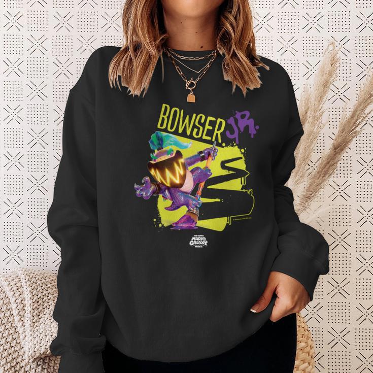 ザ・スーパーマリオギャラクシー・ムービー Wonder Bowser Jr Power 長袖tシャツ スウェットシャツ 彼女への贈り物