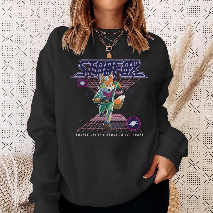 ザ・スーパーマリオギャラクシー・ムービーtarfox About To Get Crazy スウェットシャツ 彼女への贈り物