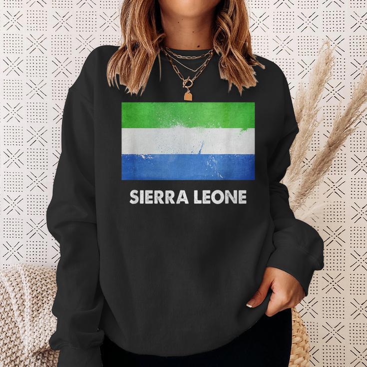 シエラレオネ国旗tシャツ スウェットシャツ 彼女への贈り物