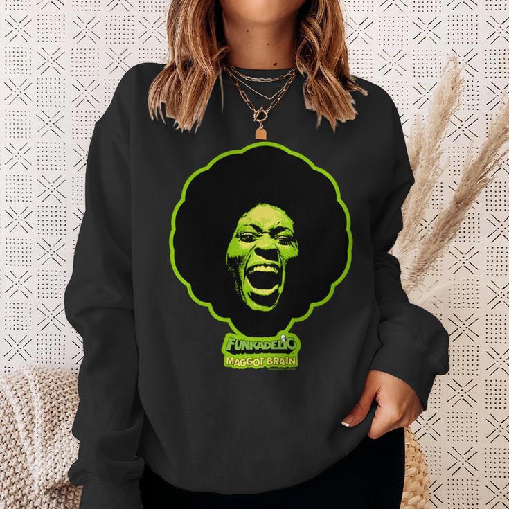 ジョージ・クリントン・ファンカデリック・グリーン・マゴット・ブレイン 長袖tシャツ スウェットシャツ 彼女への贈り物