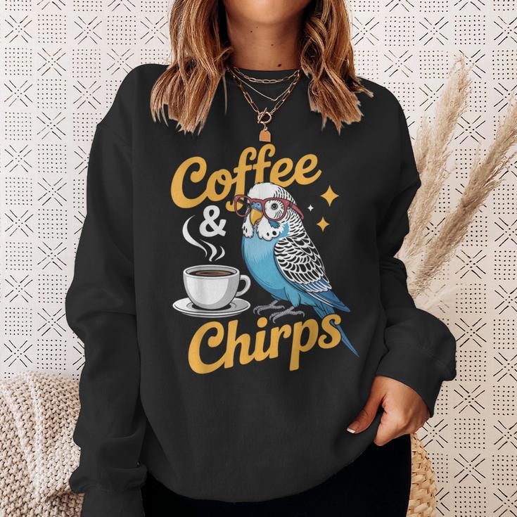 セキセイインコ コーヒー チャープス セキセイインコ スウェットシャツ 彼女への贈り物