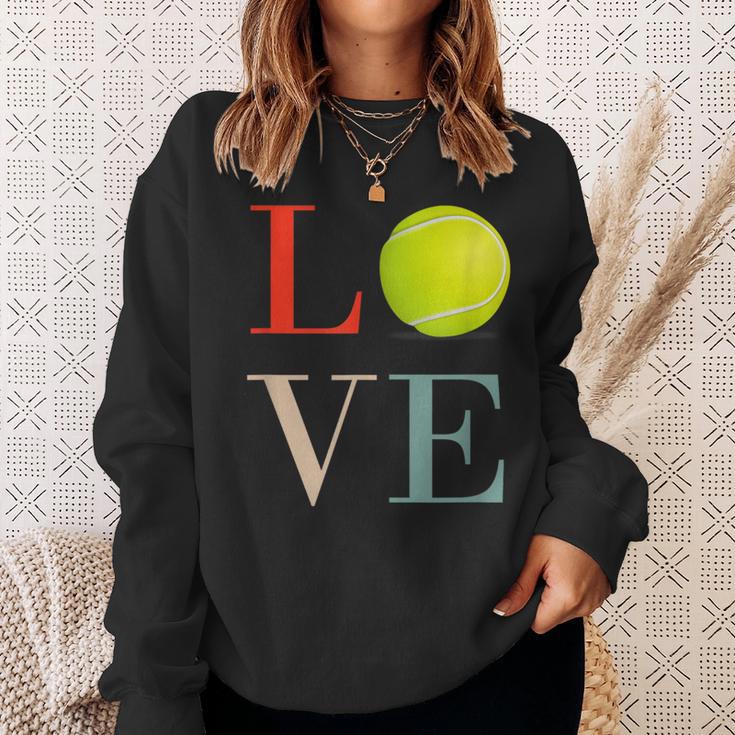 テニス Love バスケ 面白tシャツ おもしろ 服 オリジナル テニス部 おもしろグッズ ネタ メンズ スウェットシャツ 彼女への贈り物