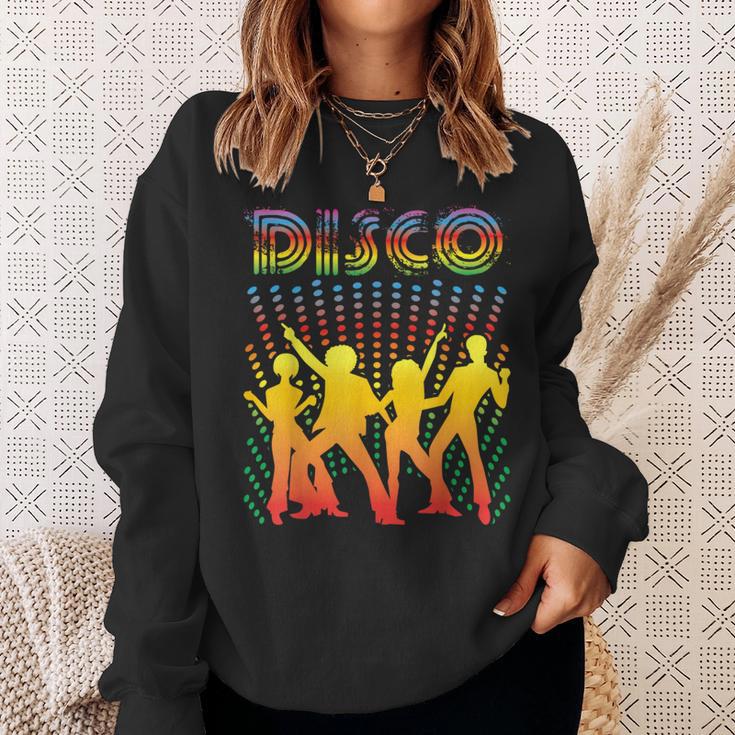 ディスコtシャツ ヴィンテージスタイルダンシングレトロディスコシャツ スウェットシャツ 彼女への贈り物