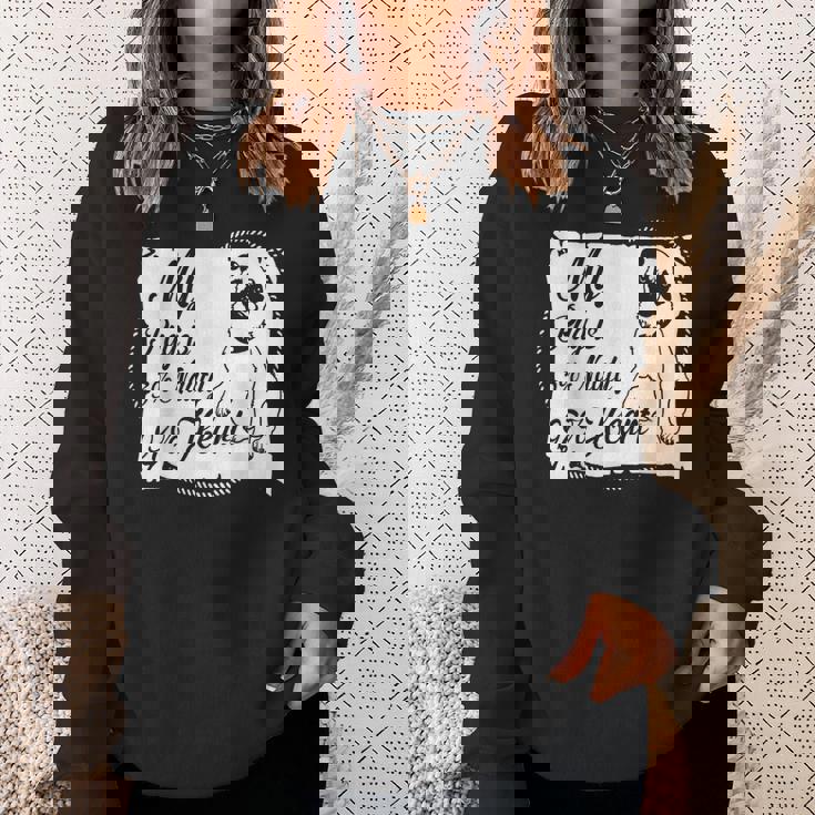 パグ・ドッグ Awesome Dog スウェットシャツ 彼女への贈り物