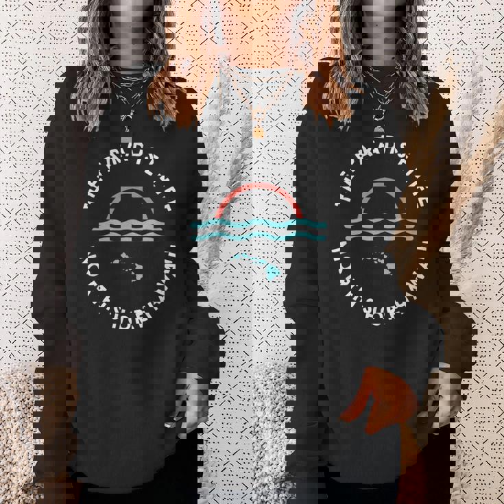 パラダイスライフサンセットノースショアハワイ諸島 スウェットシャツ 彼女への贈り物