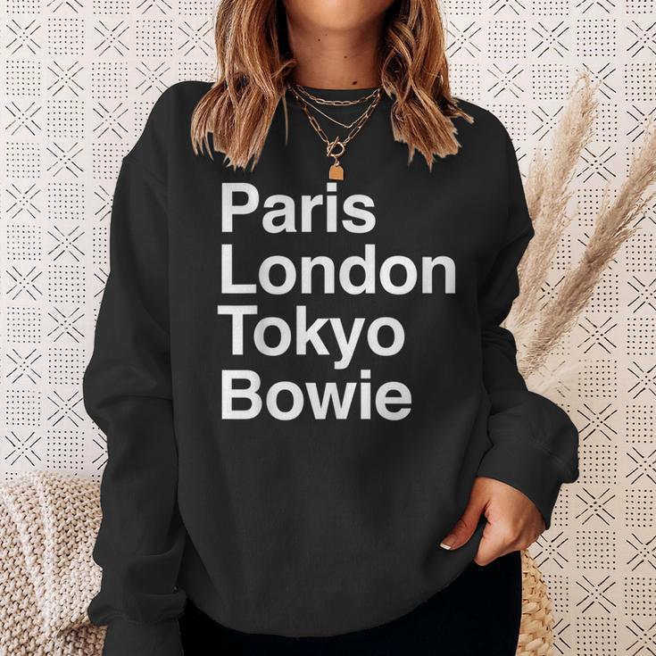 パリ東京ロンドンボウイ ギフトデザイン Bowieouvenir スウェットシャツ 彼女への贈り物