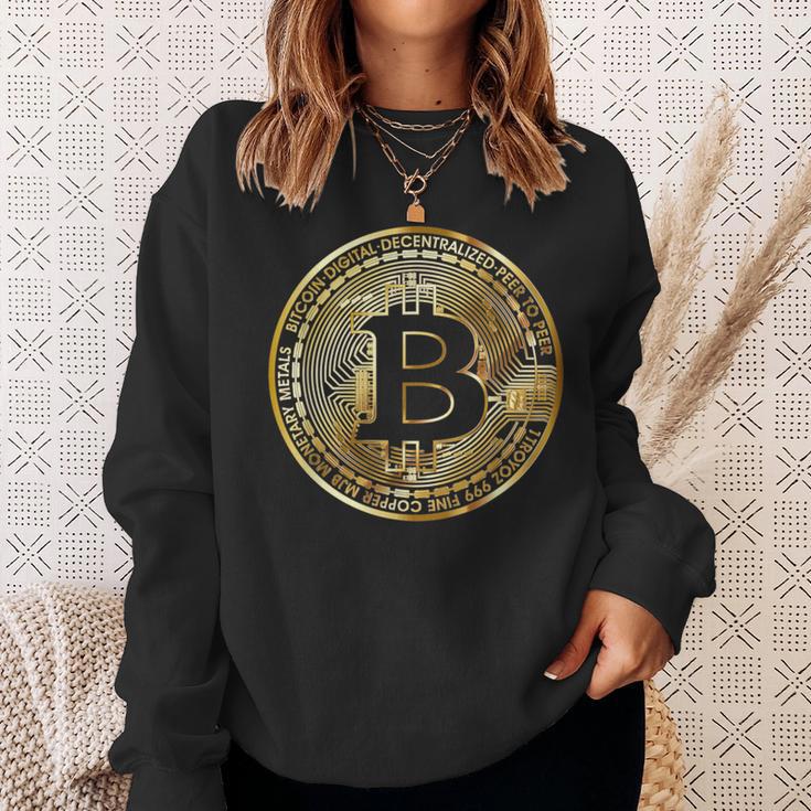 ビットコインbtcコイン暗号トレーダーBitcoinフューチャーフリーダムギフト スウェットシャツ 彼女への贈り物
