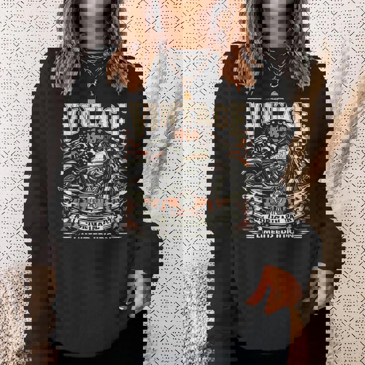 ビンテージ 1960 1960年生まれ 64歳の誕生日 バイクバイカー 長袖tシャツ スウェットシャツ 彼女への贈り物