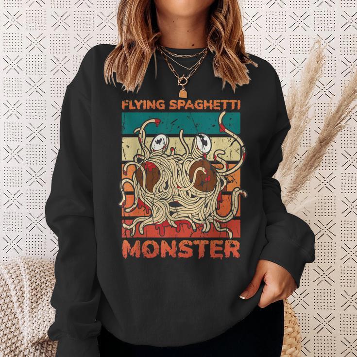 フライングスパゲッティモンスター モンスター スウェットシャツ 彼女への贈り物