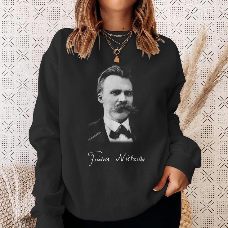 フリードリヒ・ニーチェ 哲学 ドイツ 哲学者 知恵 Nietzsche German Philosopher スウェットシャツ 彼女への贈り物