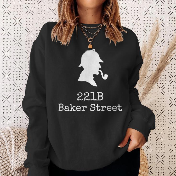 ブック愛好家 221B ベイカーストリート 探偵シャーロック・ホームズ スウェットシャツ 彼女への贈り物