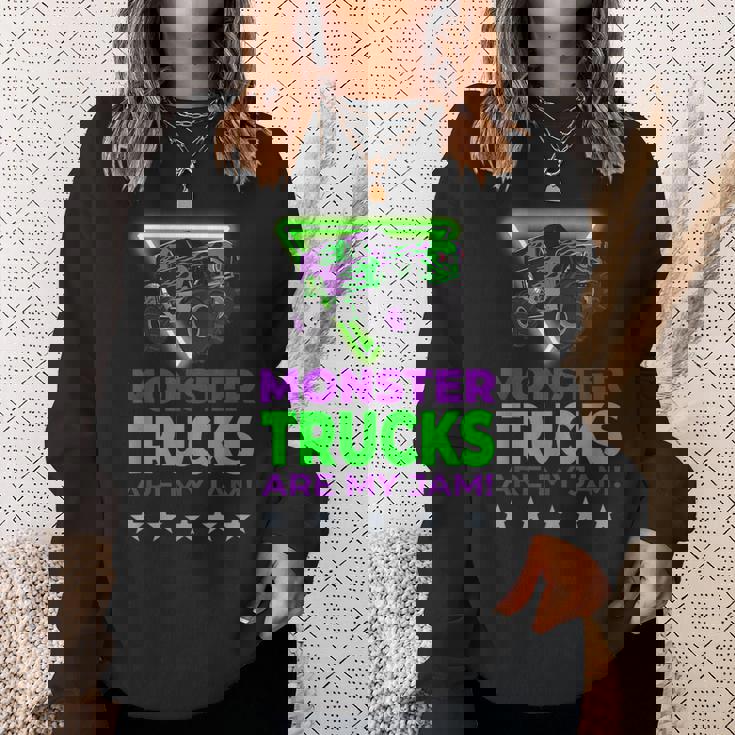 モンスタートラックは私のジャムです スウェットシャツ 彼女への贈り物