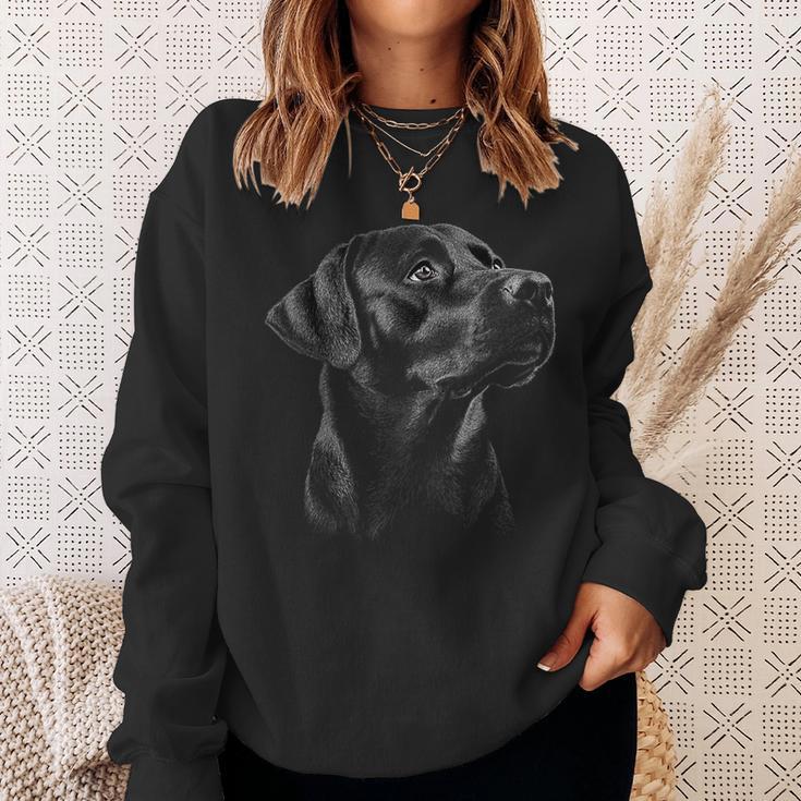 ラブラドールレトリバー 犬 モチーフ ペット アートワーク ラブラドールレトリバー スウェットシャツ 彼女への贈り物