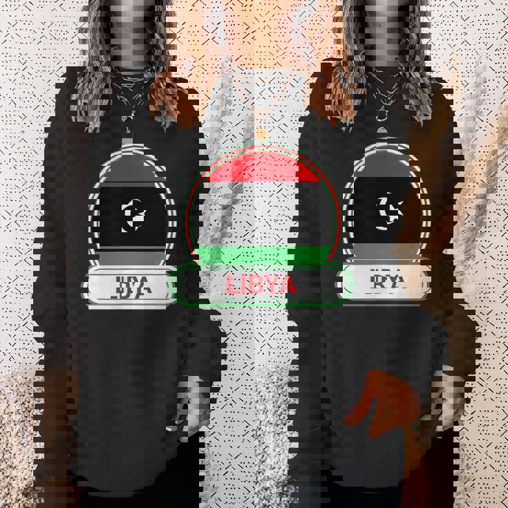 リビア国バッジ リビア国旗 スウェットシャツ 彼女への贈り物