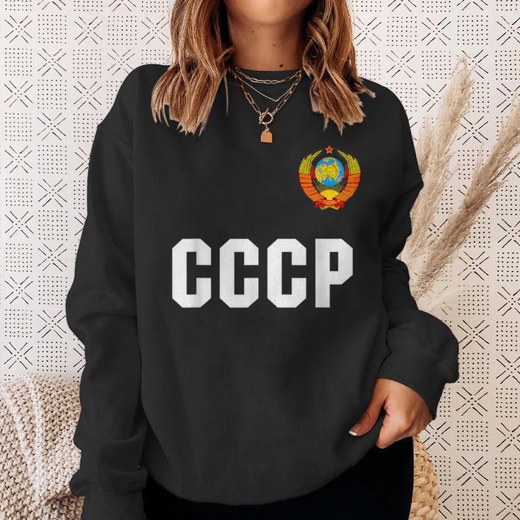 ロシアcccp ソ連ロシアサッカージャージーtシャツ スウェットシャツ 彼女への贈り物
