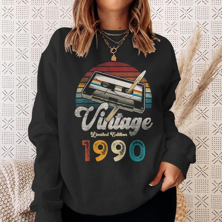 ヴィンテージ1990バースデー36年カセットペンシル スウェットシャツ 彼女への贈り物