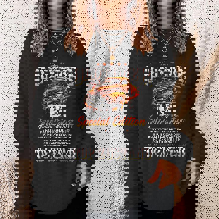 ヴィンテージカー 1971 年 55 歳の誕生日 1971 年のクラシックカー スウェットシャツ 彼女への贈り物