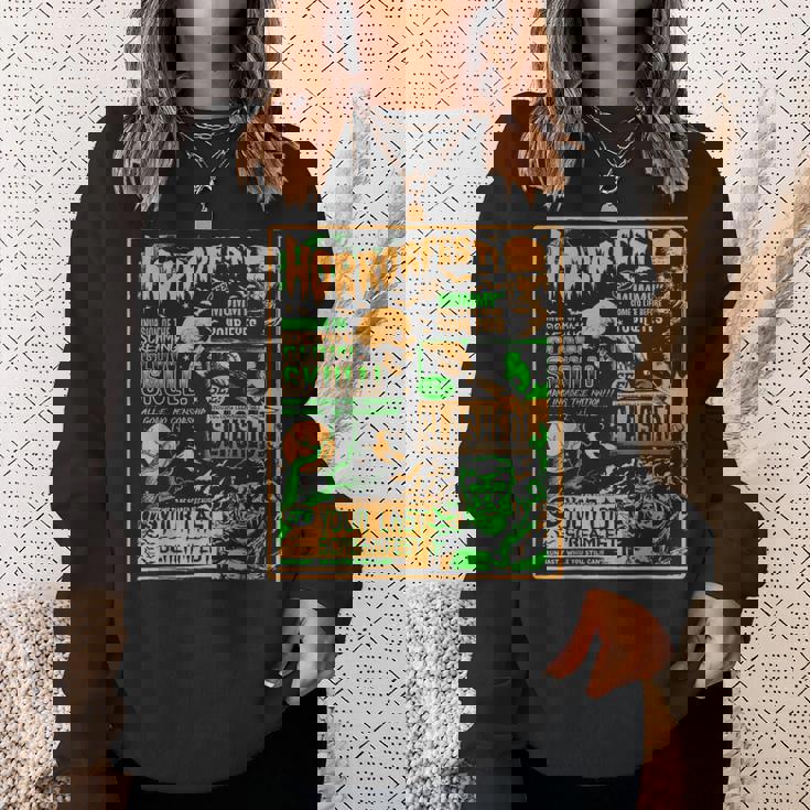 ヴィンテージ・ハロウィーン・クラシック・ホラー映画ポスター ホラーフェスト スウェットシャツ 彼女への贈り物