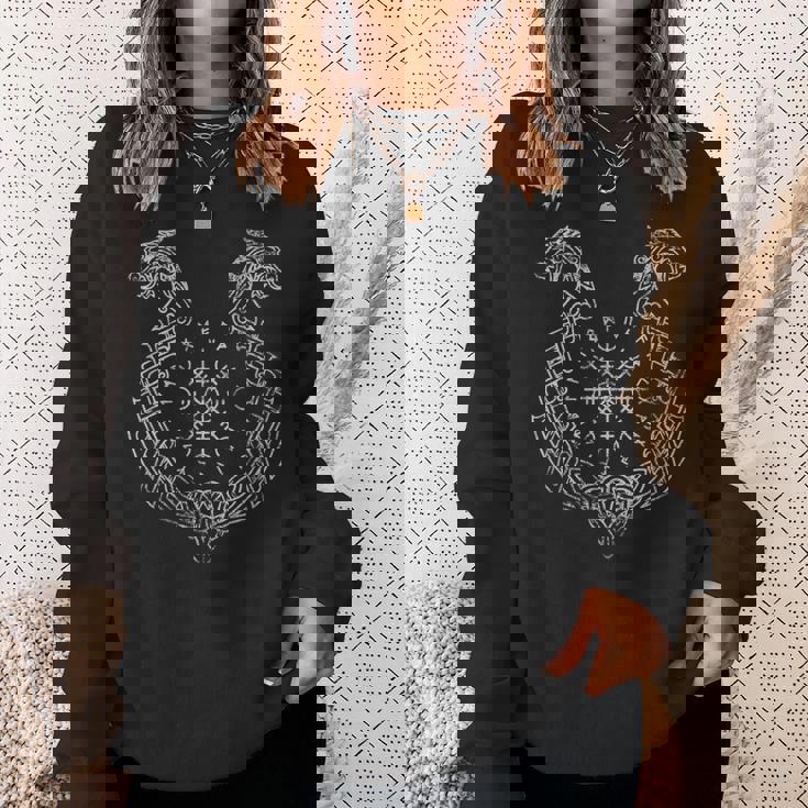 北欧バイキングコンパス アイスランド スウェットシャツ 彼女への贈り物