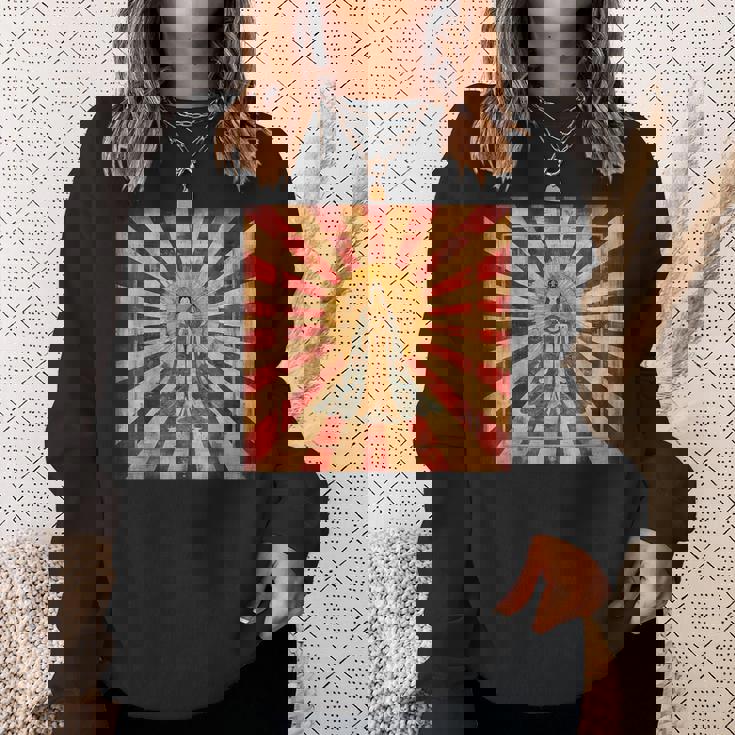 天照 女神 昇る太陽 日本神話 スウェットシャツ 彼女への贈り物