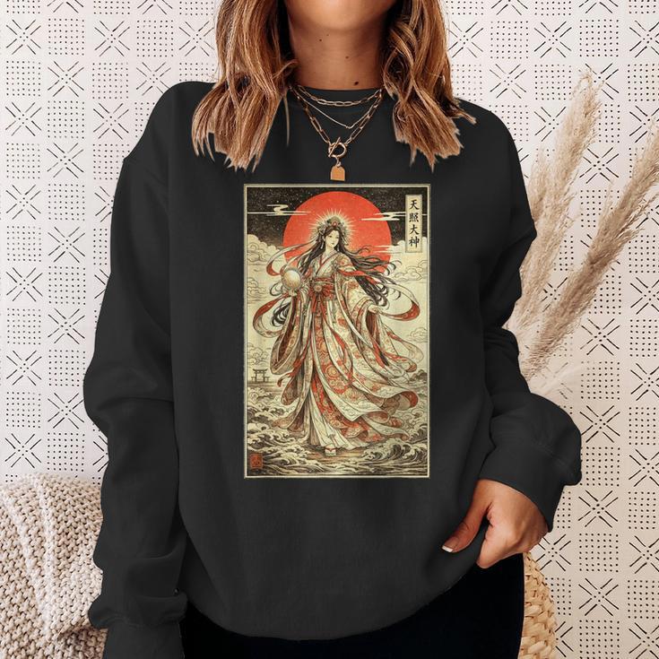 天照神道 女神 日本神話 浮世絵 スウェットシャツ 彼女への贈り物
