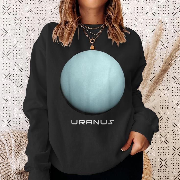 天王星tシャツ 天文学や宇宙愛好家へのギフトに最適 スウェットシャツ 彼女への贈り物
