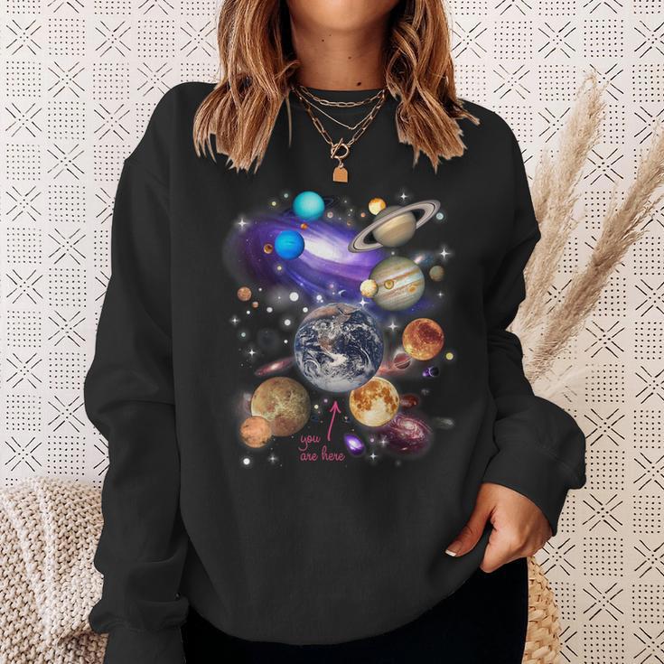 太陽系 太陽系の惑星 -Olarystem Planets スウェットシャツ 彼女への贈り物