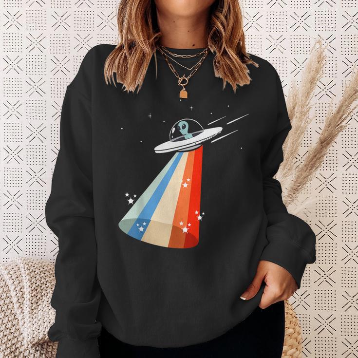 宇宙人誘引ufo 地球外飛行スペース エイリアン スウェットシャツ 彼女への贈り物