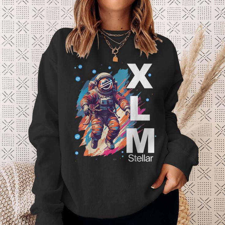 暗号通貨xlm恒星ルーメンハードコアホルダー。 スウェットシャツ 彼女への贈り物