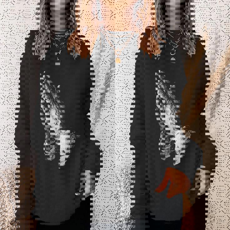 祈りの手 スウェットシャツ 彼女への贈り物