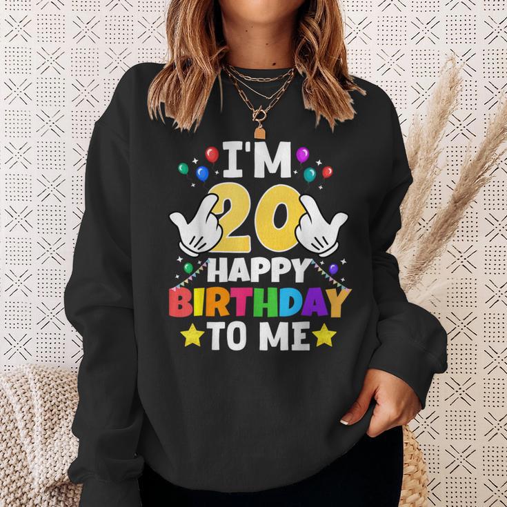 私は20歳です。お誕生日おめでとう、面白い20歳の誕生日 スウェットシャツ 彼女への贈り物
