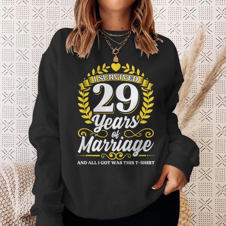 結婚して29年目の結婚記念日を乗り越えた スウェットシャツ 彼女への贈り物