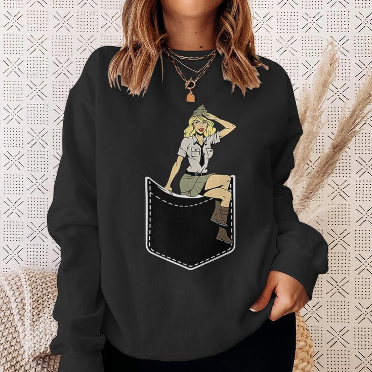 胸にピンナップガール グラフィックtシャツ クラシック ピンナップポスター スウェットシャツ 彼女への贈り物