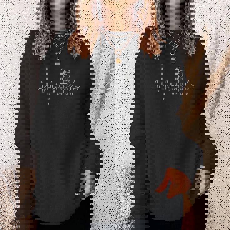 足場の鼓動レトロな足場ヴィンテージの職人 スウェットシャツ 彼女への贈り物