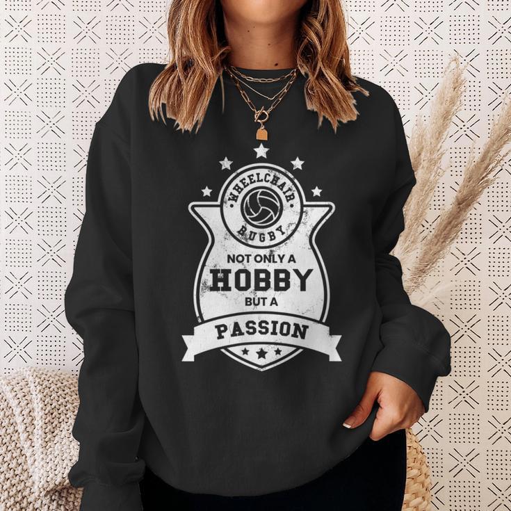 車椅子ラグビーtシャツ 情熱障害 スポーツギフト スウェットシャツ 彼女への贈り物